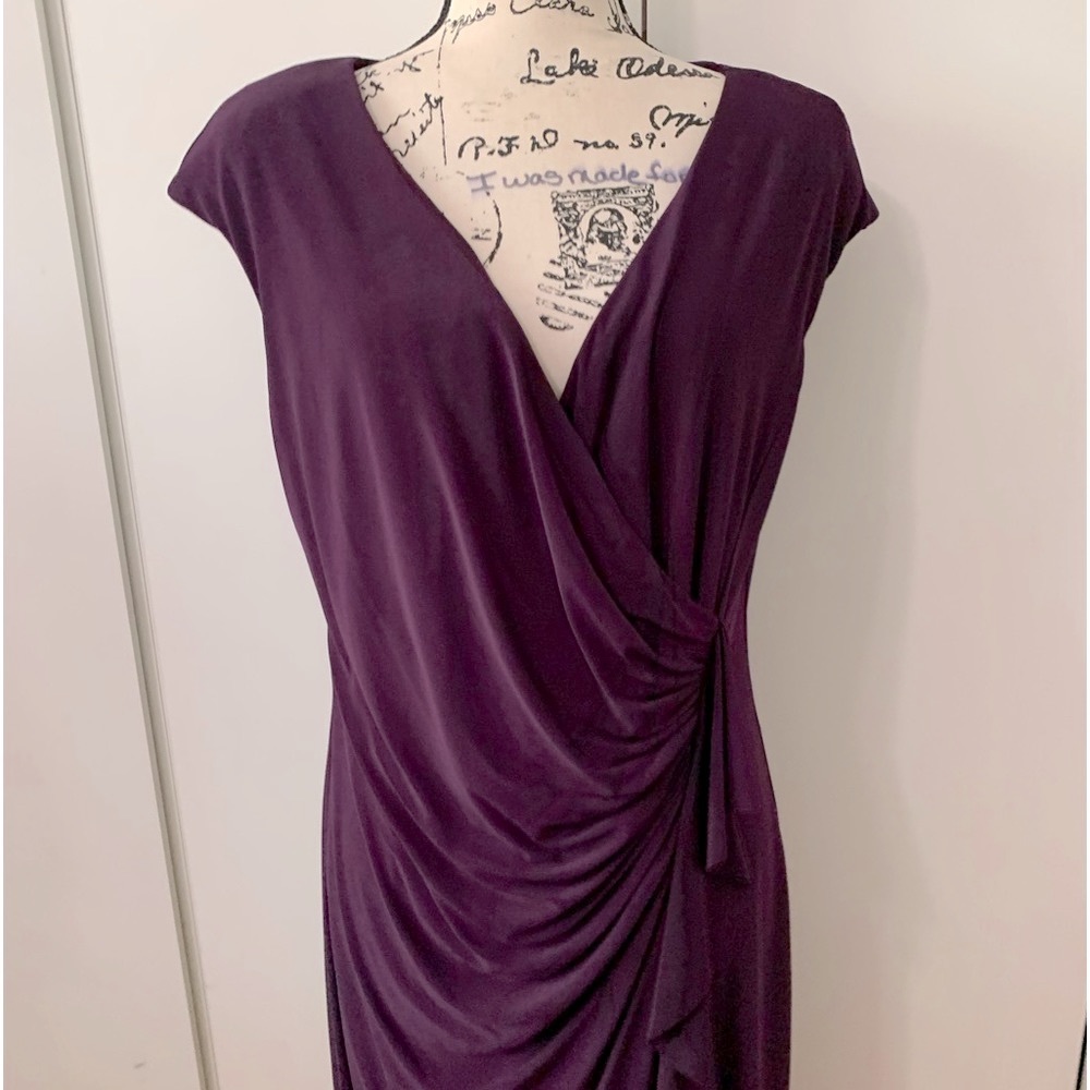 Black Label Evan Picone merlot colored dress